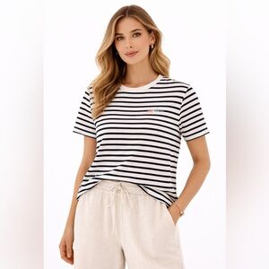 Maison Labiche Paris Rainbow Breton Stripe Tee L XL Quiet Luxury